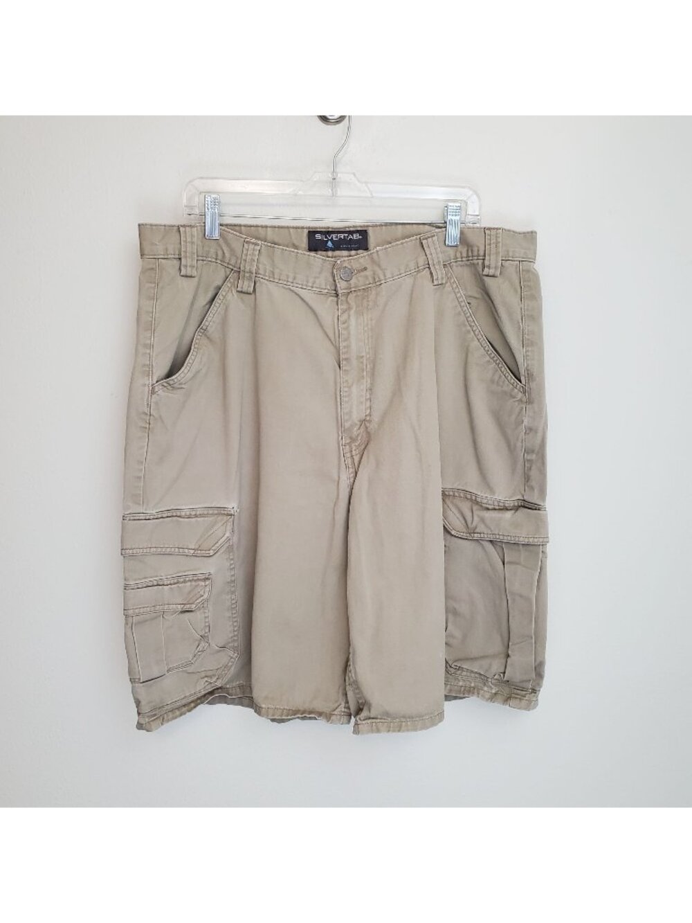 Levi's 90's Silvertab khaki colored cargo shorts